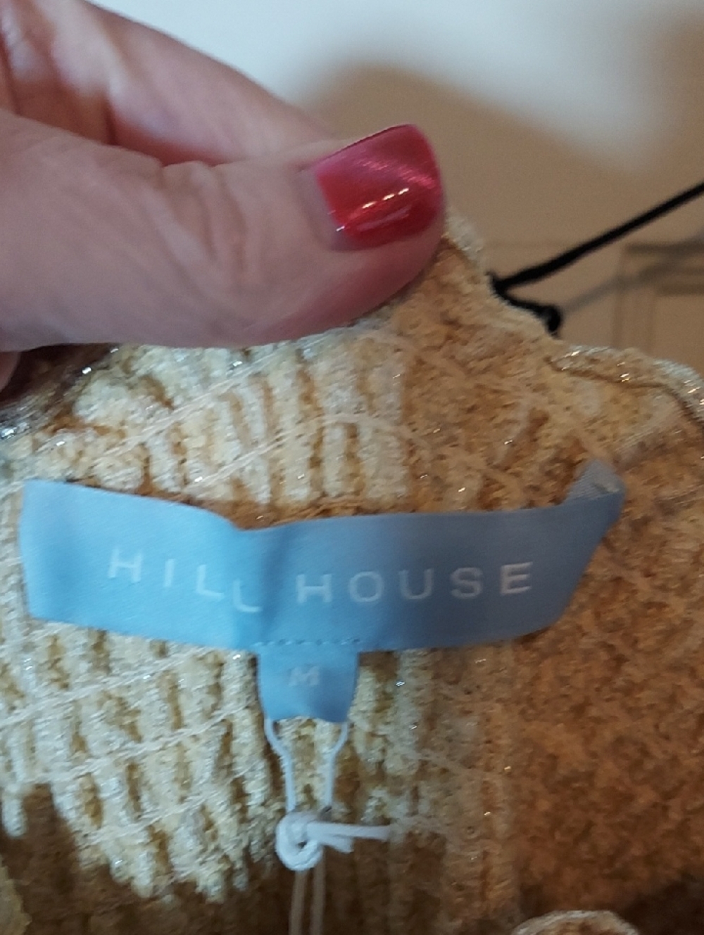 Hill House Home Athena Nap Dress in Gold Brocade Size Medium - Picture 10 of 16